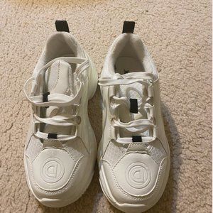 Desigual White Chunky Sneakers, Size 6.5, BRAND NEW